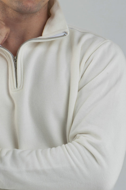 Pique Quarter zip Pullover