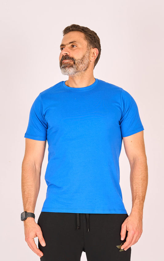 Blue  Crewneck T-Shirt