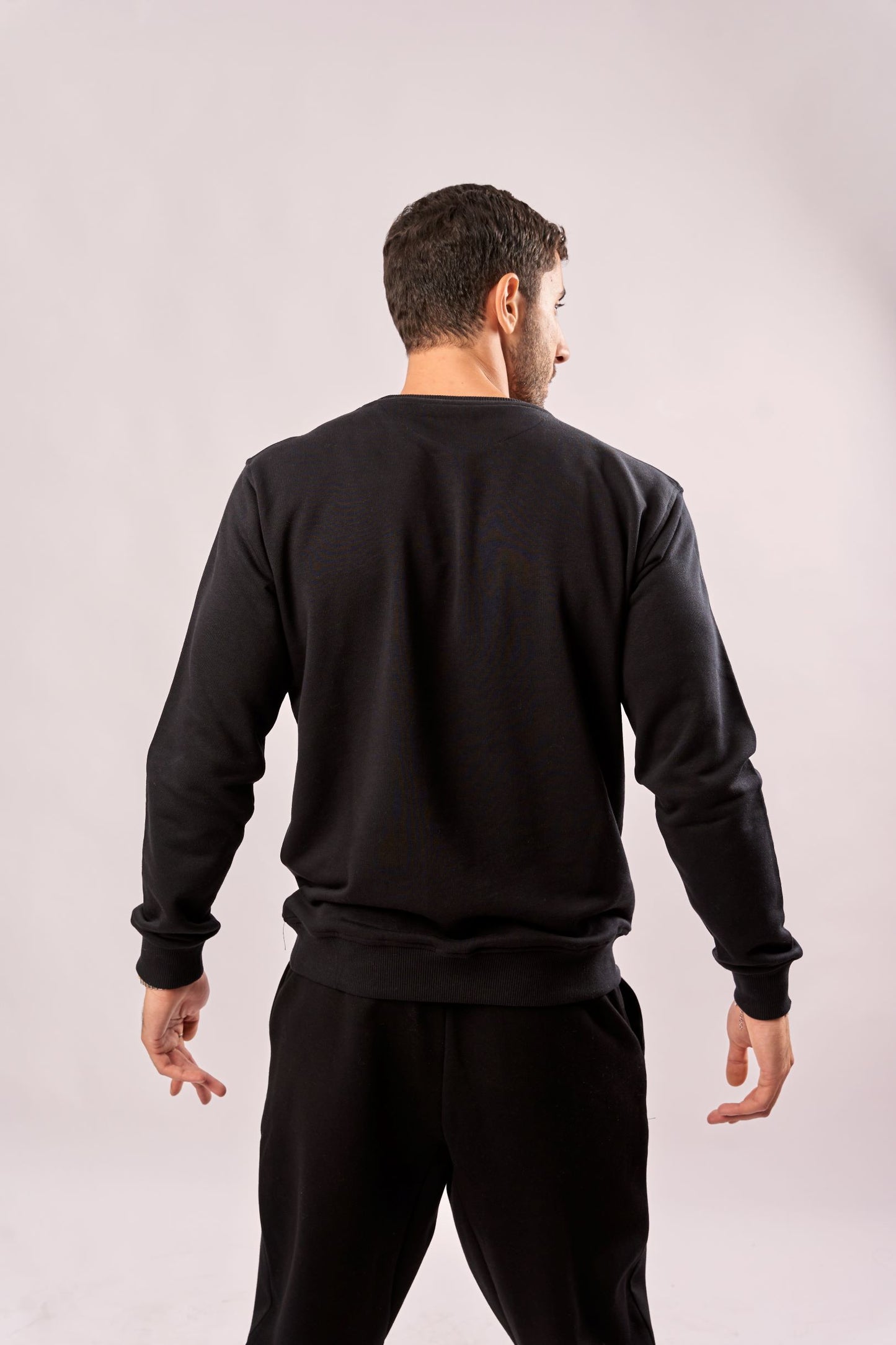 سويت شيرت مريح منقوش للجنسين