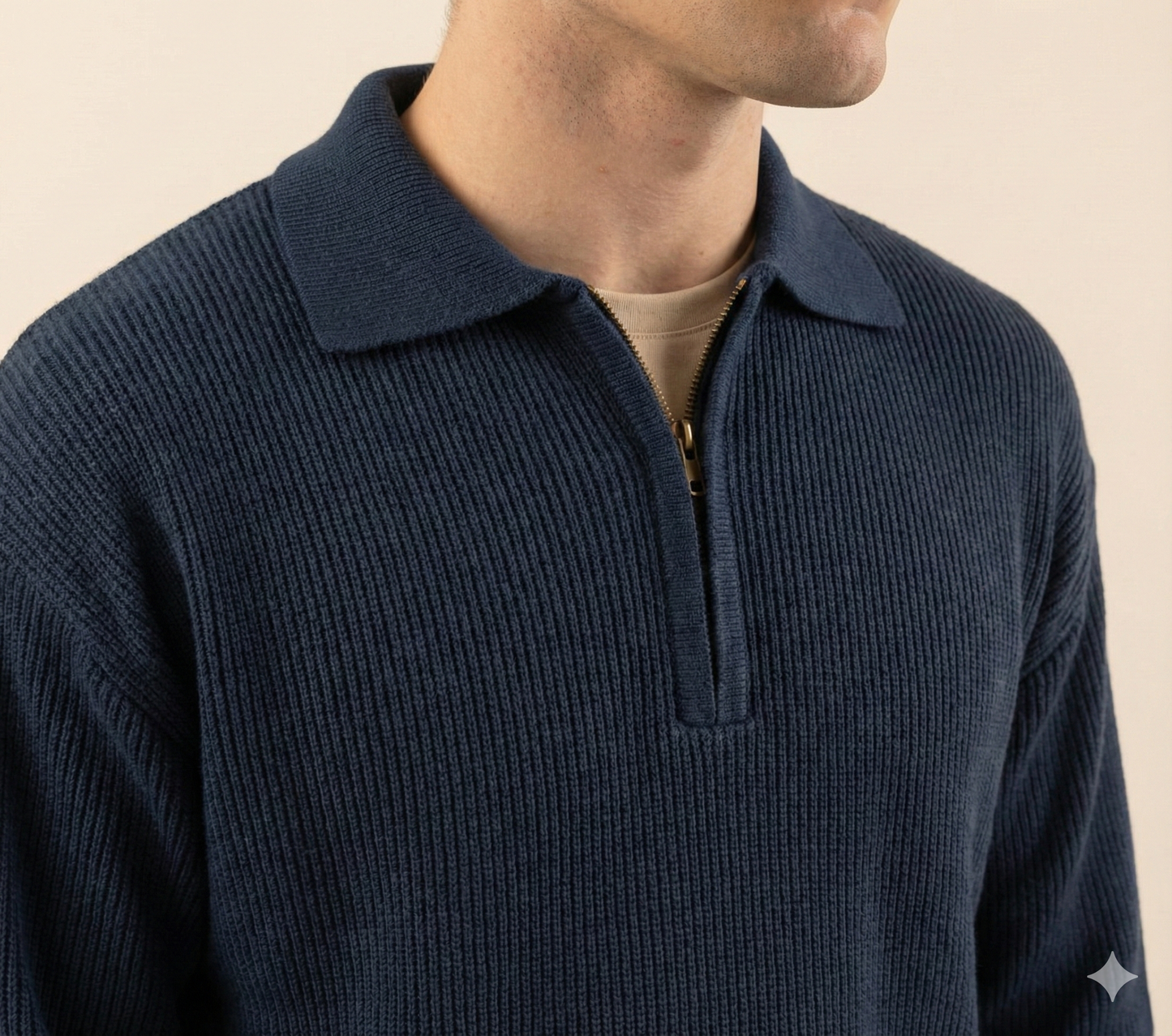 Quarter-Zip Knit Pullover