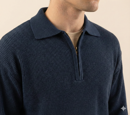 Quarter-Zip Knit Pullover