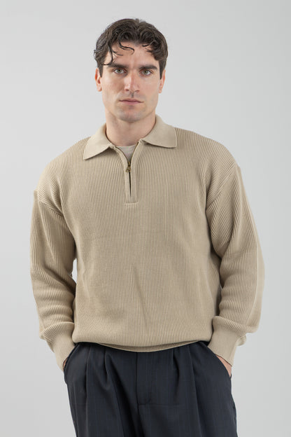 Quarter-Zip Knit Pullover