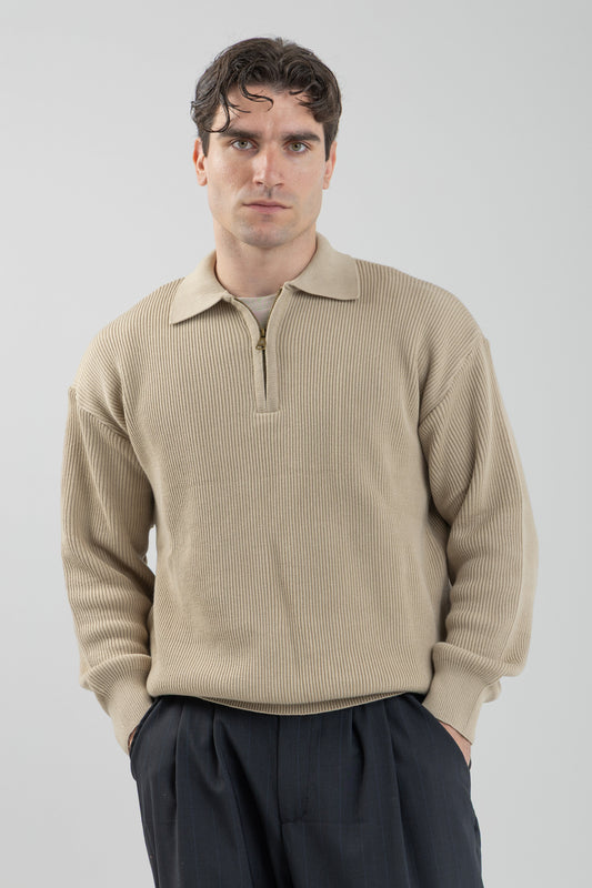 Quarter-Zip Knit Pullover