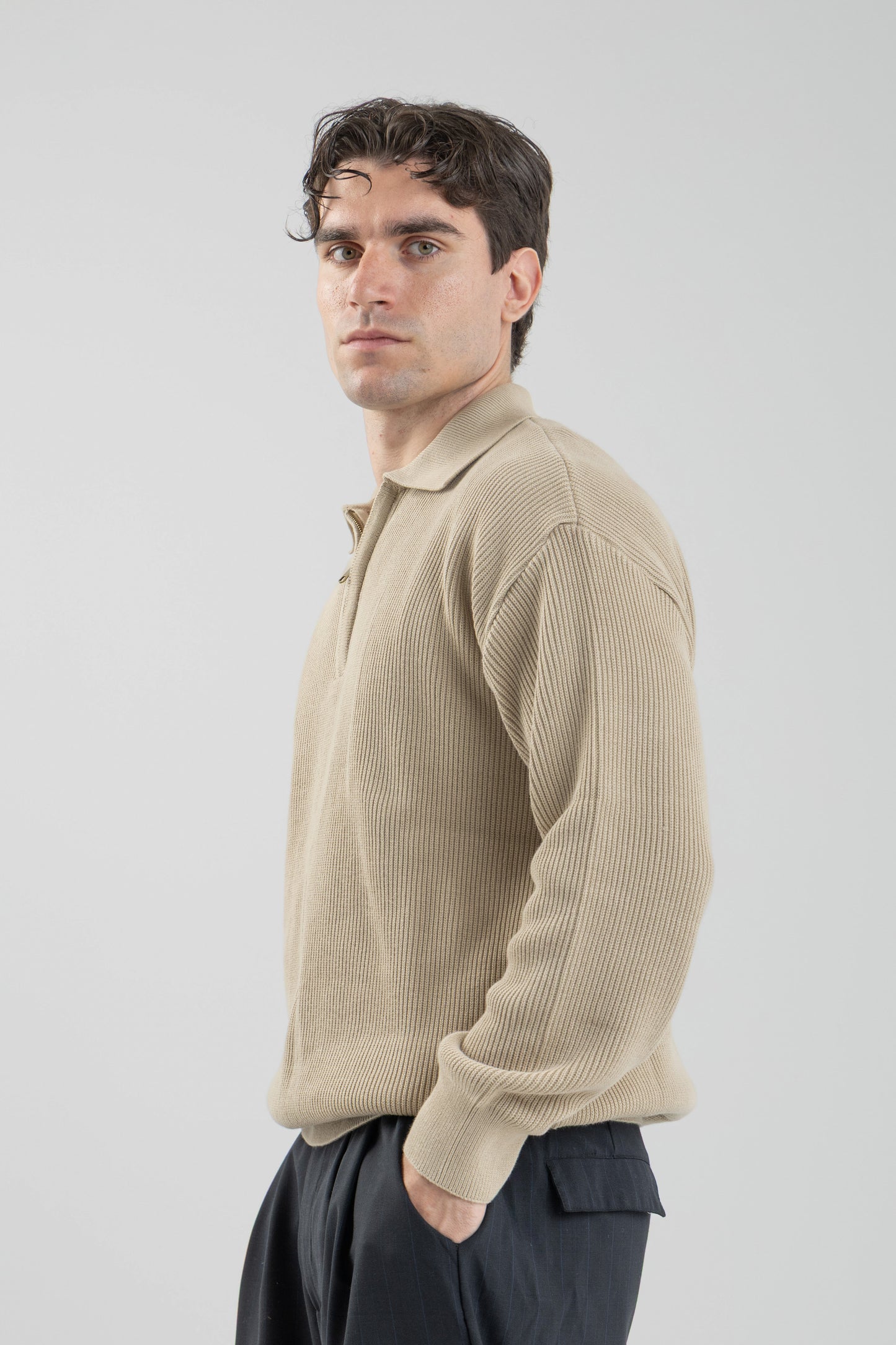 Quarter-Zip Knit Pullover