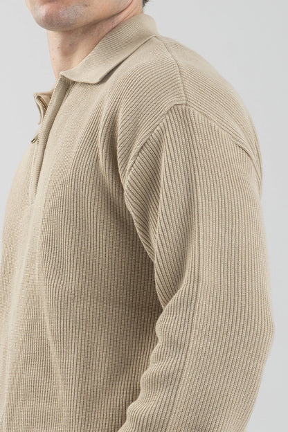 Quarter-Zip Knit Pullover