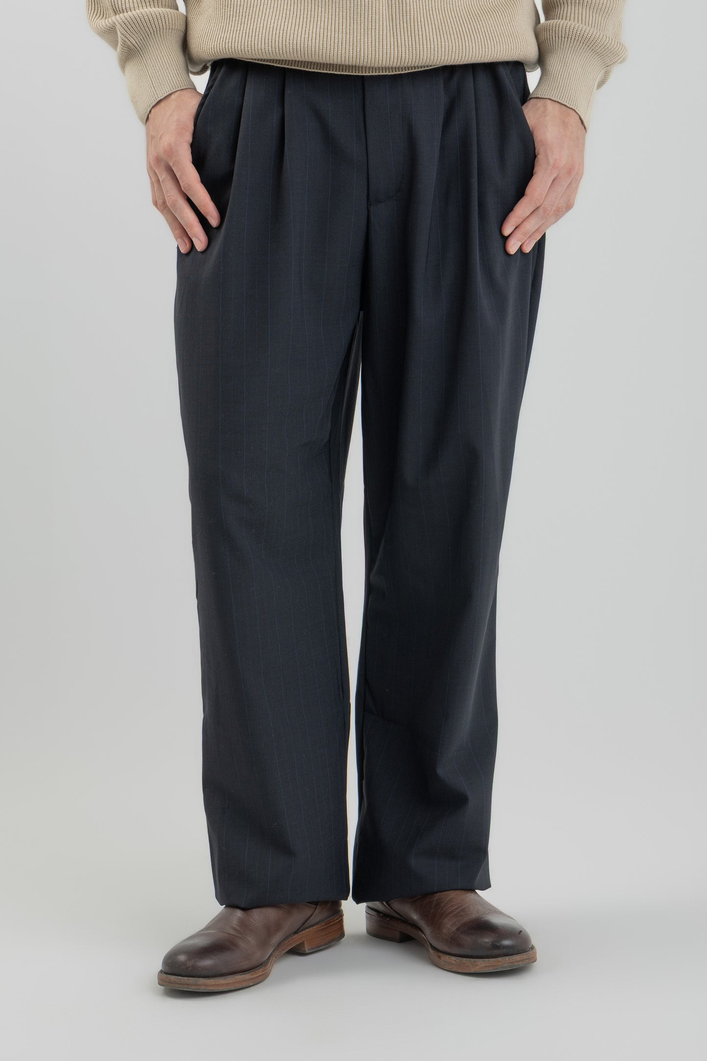 Wide-Leg wool Trousers