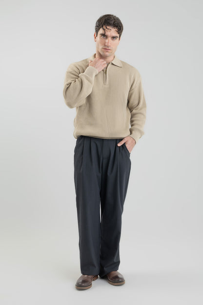 Wide-Leg wool Trousers