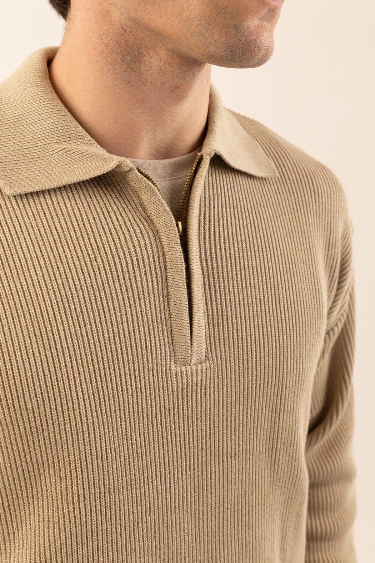 Quarter-Zip Knit Pullover – SFNKS