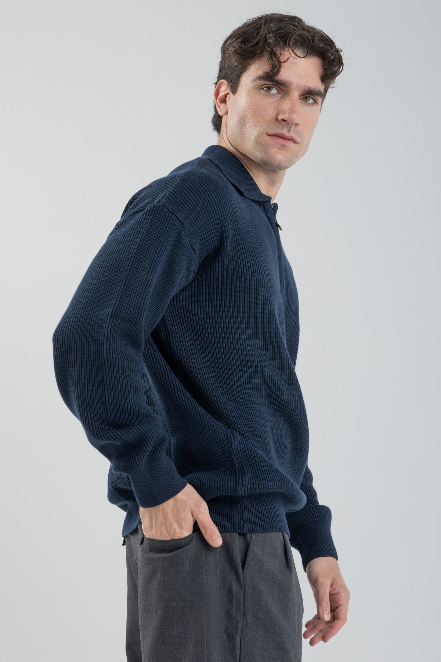 Quarter-Zip Knit Pullover