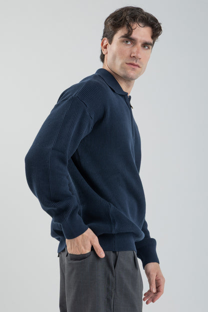 Quarter-Zip Knit Pullover