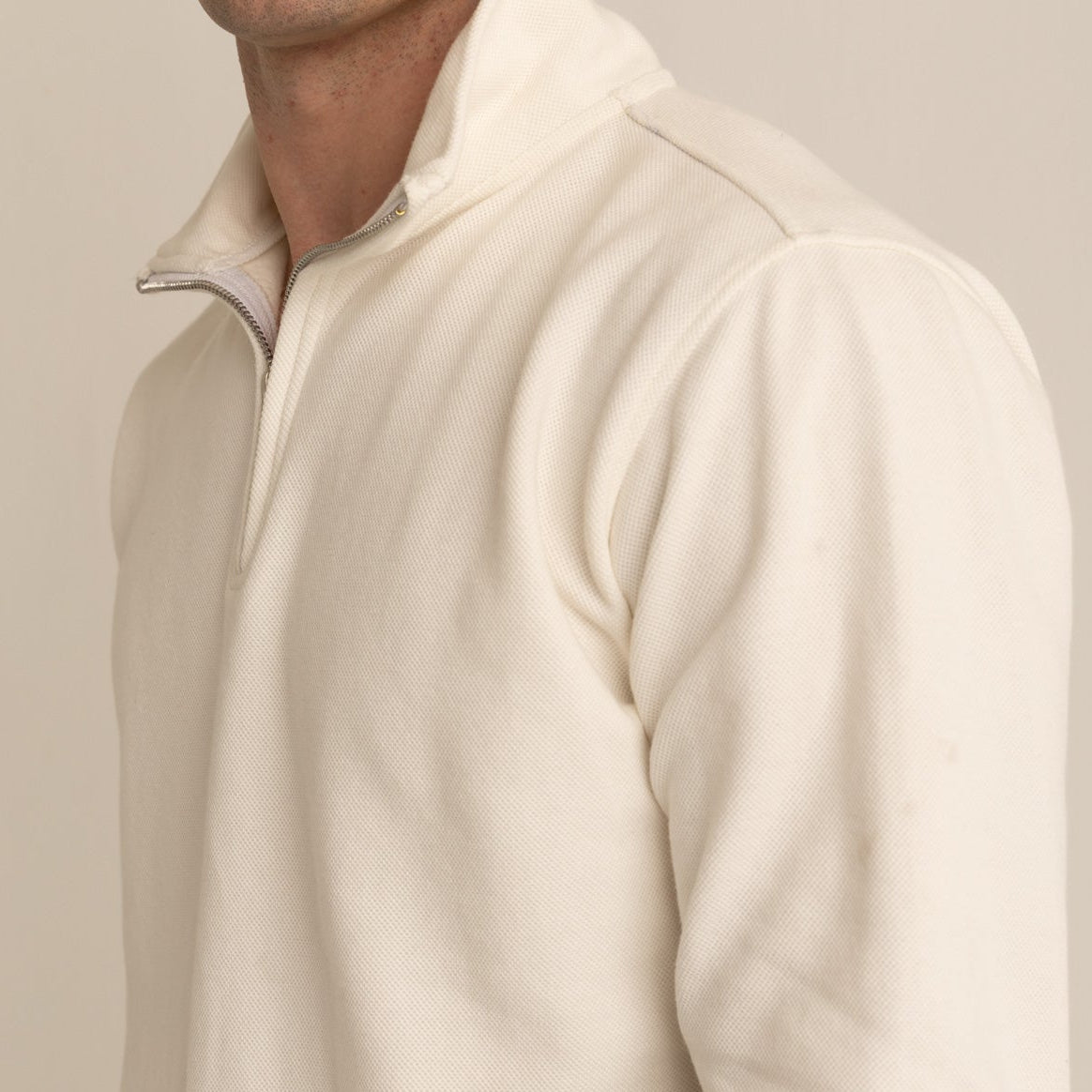Pique Quarter zip Pullover