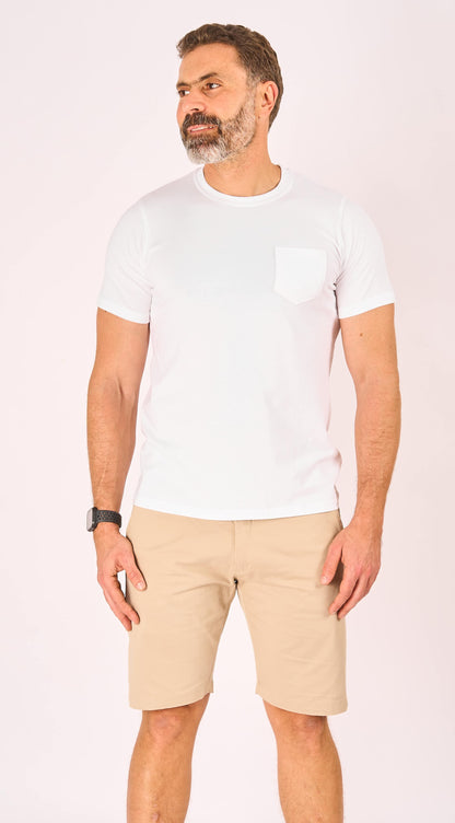 White pocket  Crewneck T-Shirt