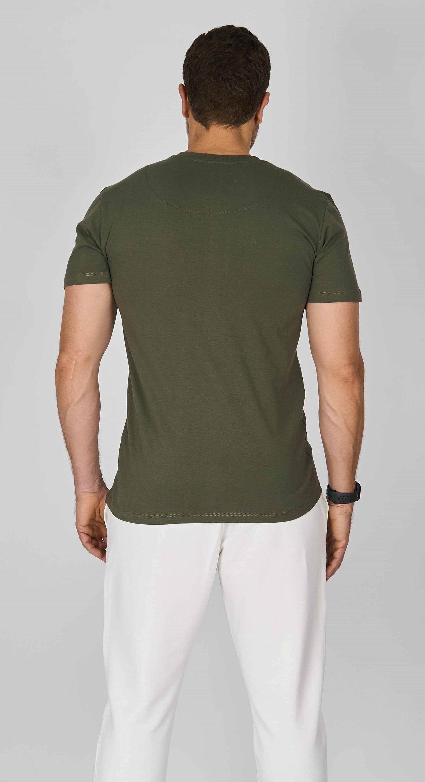 Olive V-Neck T-Shirt