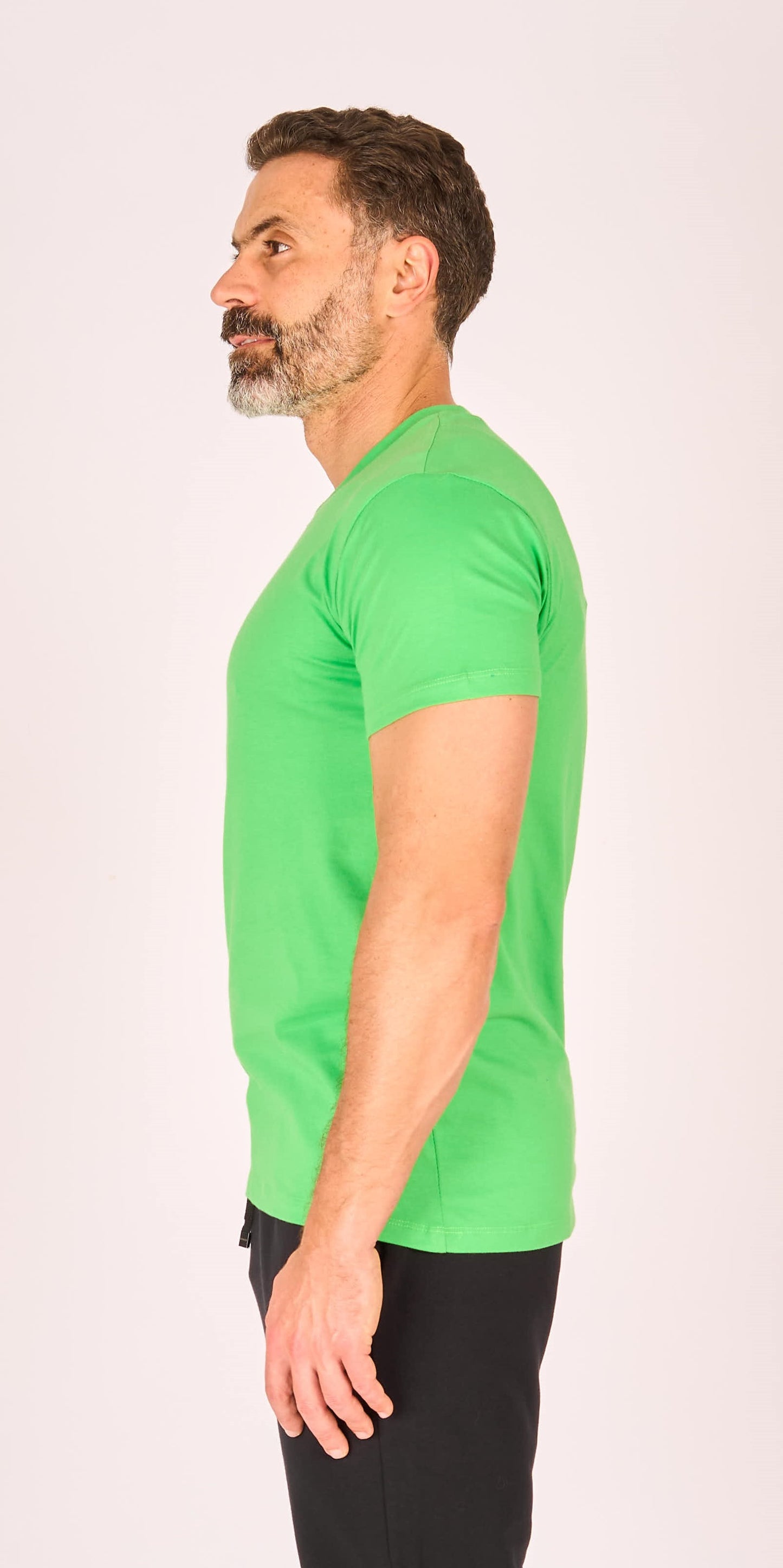 Bright Green  V-Neck T-Shirt