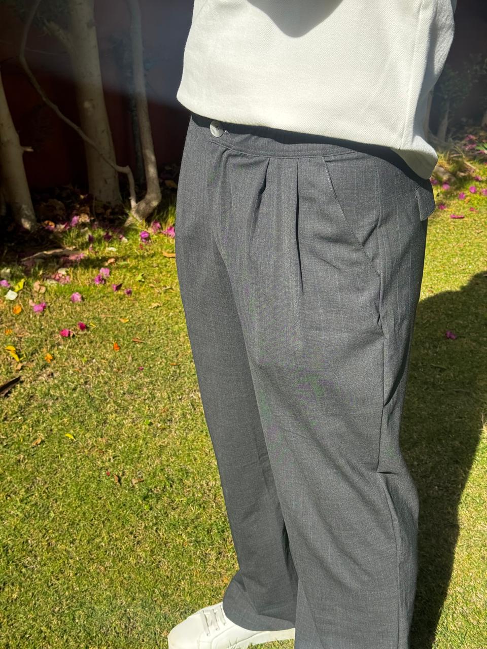 Wide-Leg wool Trousers