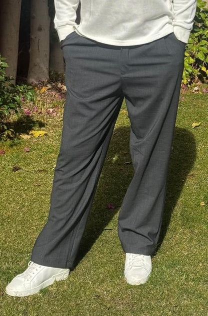 Wide-Leg wool Trousers