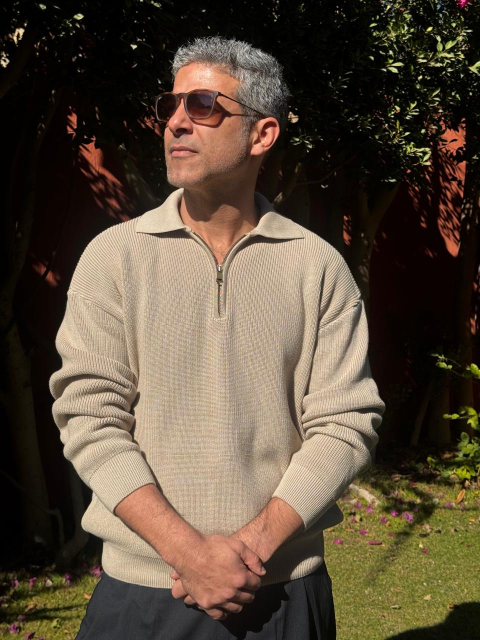 Quarter-Zip Knit Pullover