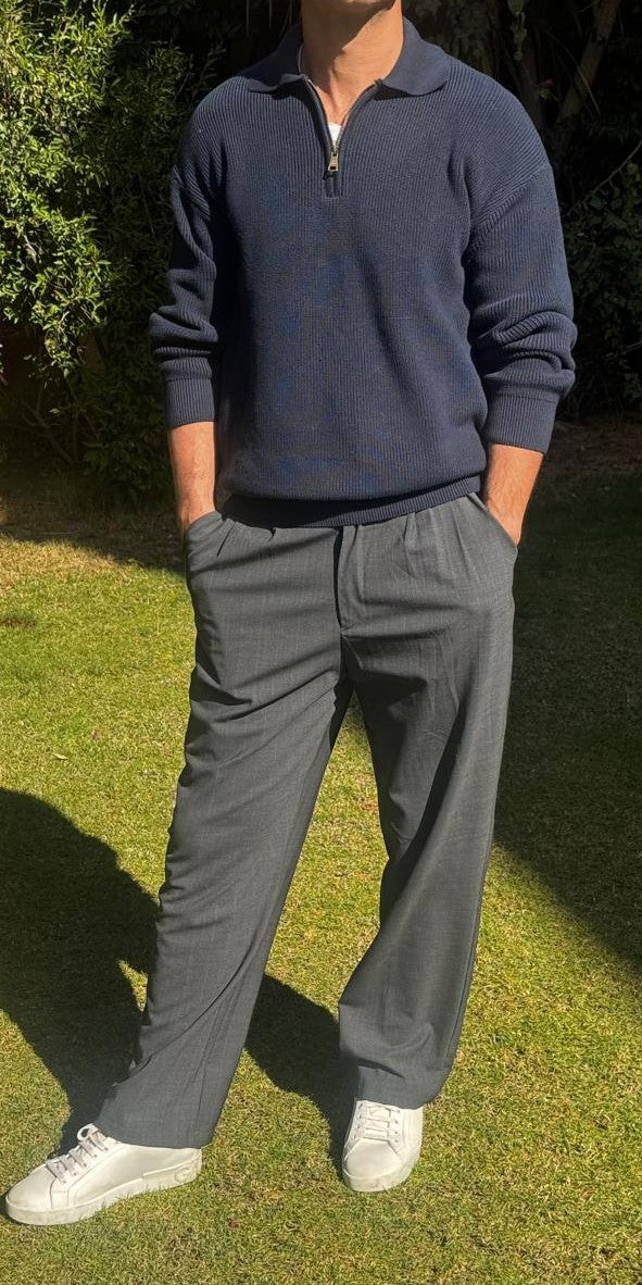 Quarter-Zip Knit Pullover